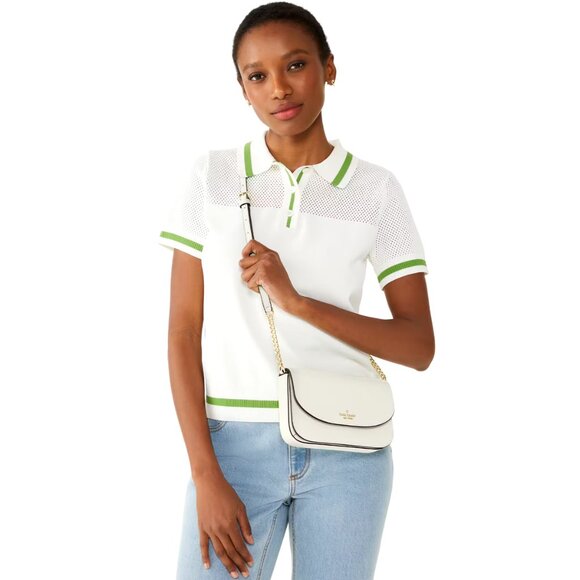 New Kate Spade Kristi Crossbody Refined Grain Leather Meringue - Picture 4 of 5